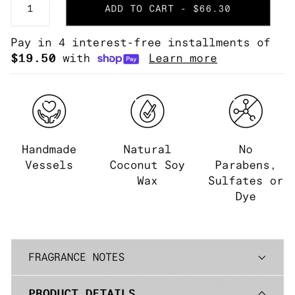 Public Goods Lavender & Vanilla 12.3oz candle. Plant based, vegan, soy wax - Picture 5 of 6